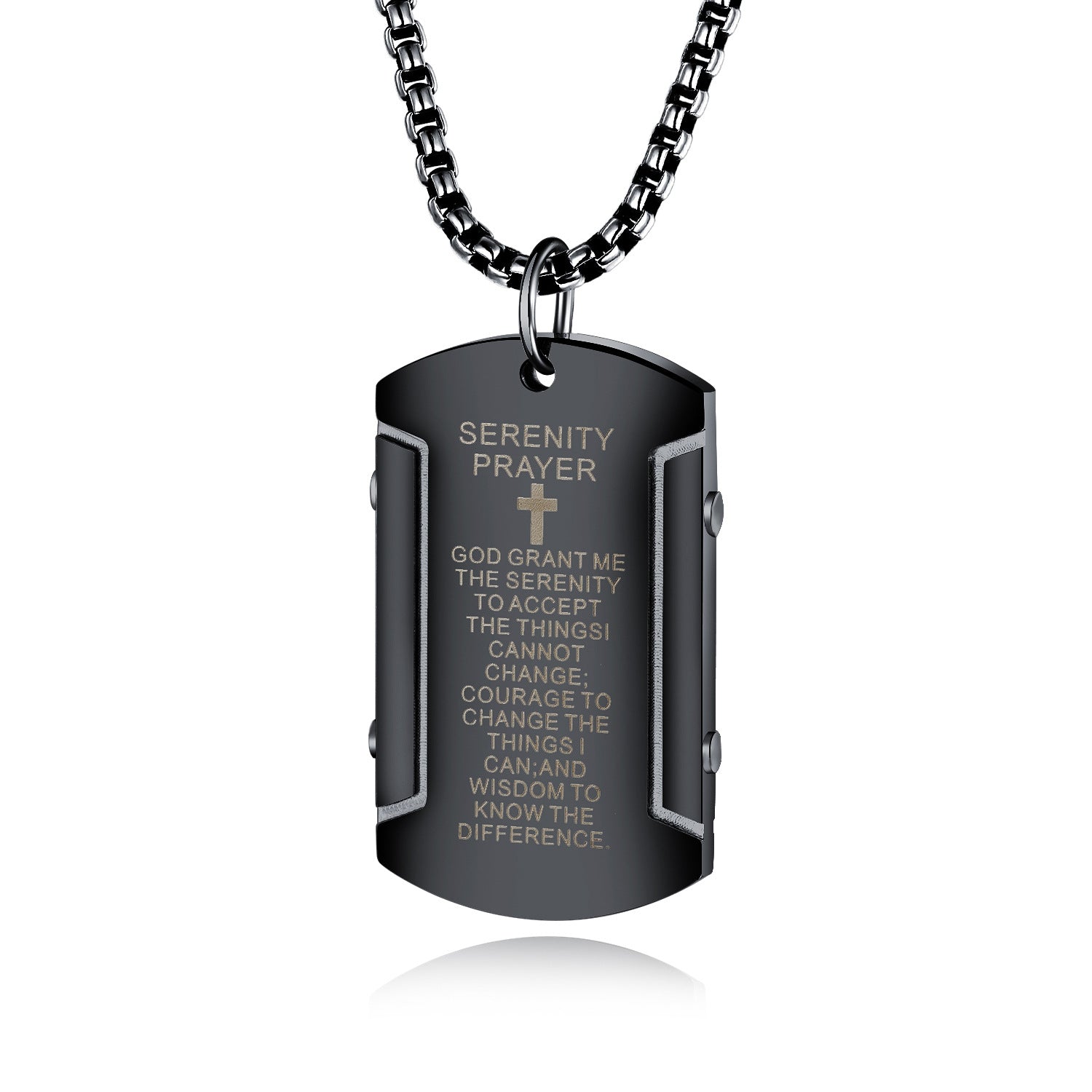 Men's serenity deals prayer necklace